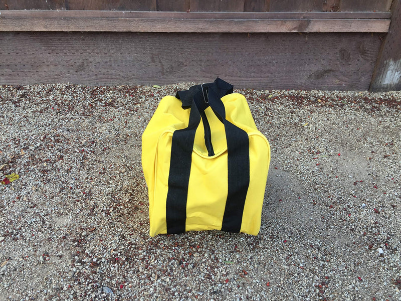 [AUSTRALIA] - New Premium Quality - Extra Heavy Duty Nylon Bocce Bag (5 of 7)- Yellow with Black Handles 
