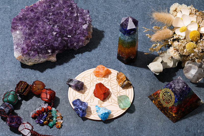 JSDDE Mineral Rock Variety Rough Raw Crystals Gemstone Meteorite Fragment Healing Energy Crystal Stone Box Gifts - BeesActive Australia