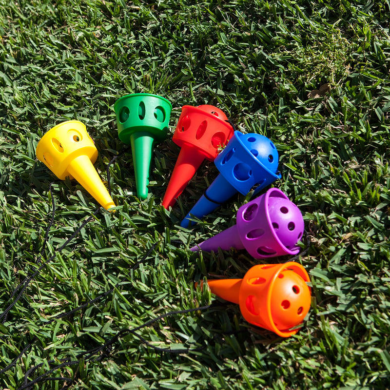 [AUSTRALIA] - Champion Sports Catch A Ball Set: Classic Kids Outdoor Party Game for Lawn, Camping & Beach 