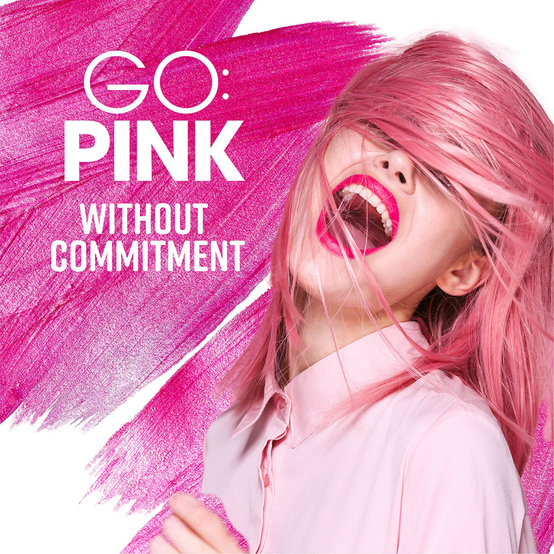 PROVOKE Go Pink Temporary Colour Hair Mask 300ml, NEW Go Pink Without Commitment Lasts 8 Washes, Keratin Enriched Formula 300 ml (Pack of 1) - BeesActive Australia