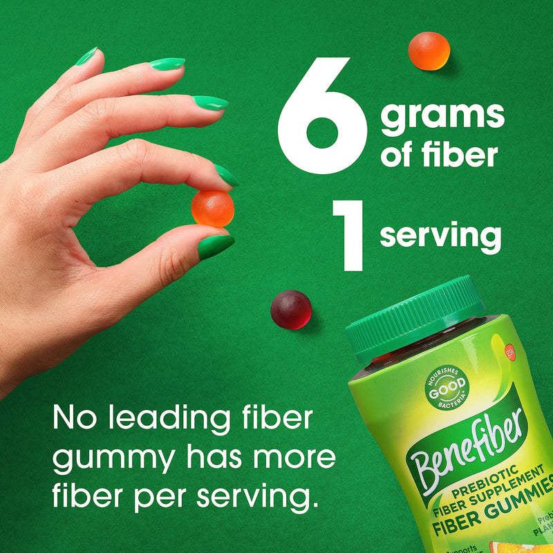 Benefiber Prebiotic Fiber Supplement Gummies for Digestive Health, Assorted Fruit Flavor - 81 Count - BeesActive Australia
