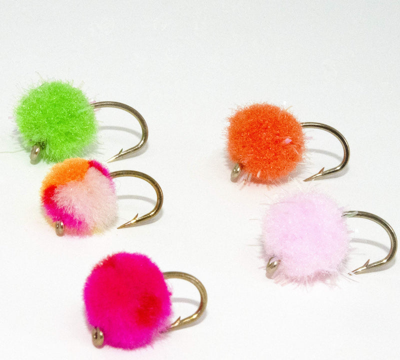 12 Favorite Glow Bug Fly and Egg Steelhead Fly Lure Assotment | Trout and Salmon Fly Fishing Flies 12 Favorite Glow Bug Fly and Egg - BeesActive Australia