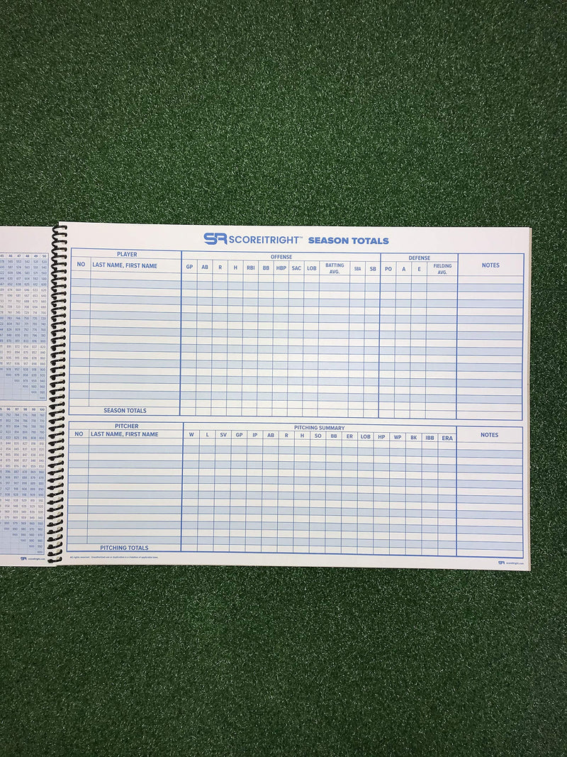 SR Baseball/Softball Scorebook “Side by Side” - BeesActive Australia