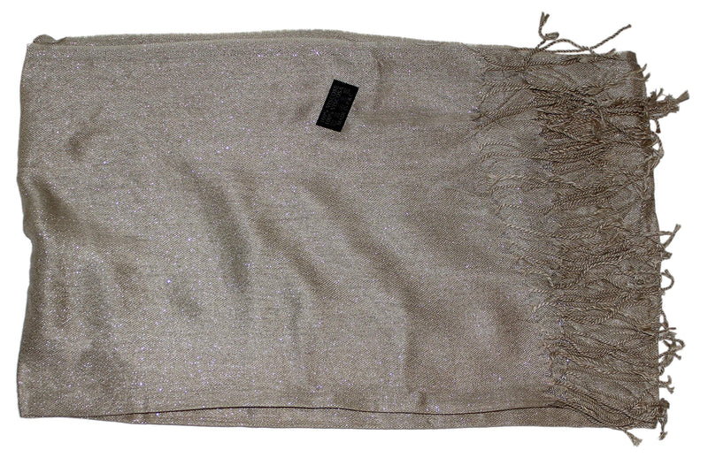 Ted & Jack - Hollywood Dreams Sparkling Metallic Scarf Pale Gold - BeesActive Australia