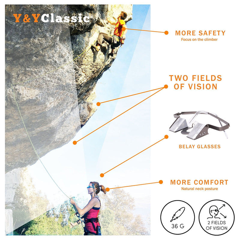 Y&Y Belay Glasses Classic - The Original Y&Y Classic Belay Glasses - BeesActive Australia