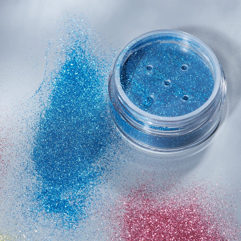 Classic Ultrafine Glitter Dust by Moon Glitter - Blue - Cosmetic Festival Makeup Glitter for Face, Body, Nails, Hair, Lips - 5g - BeesActive Australia