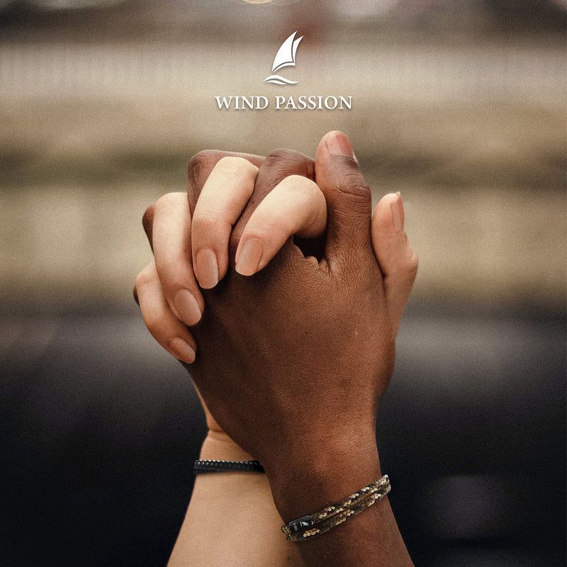 Wind Passion - Paracord Bracelet for Men - Bracelet for Women - Magnetic Bracelet for Men - Rope Bracelet for Men Wrist Bracelet - Bracelet String With Magnetic Clasp - Sturdy & Waterproof Surfer Bracelets - Valentine's Day Gift - BeesActive Australia