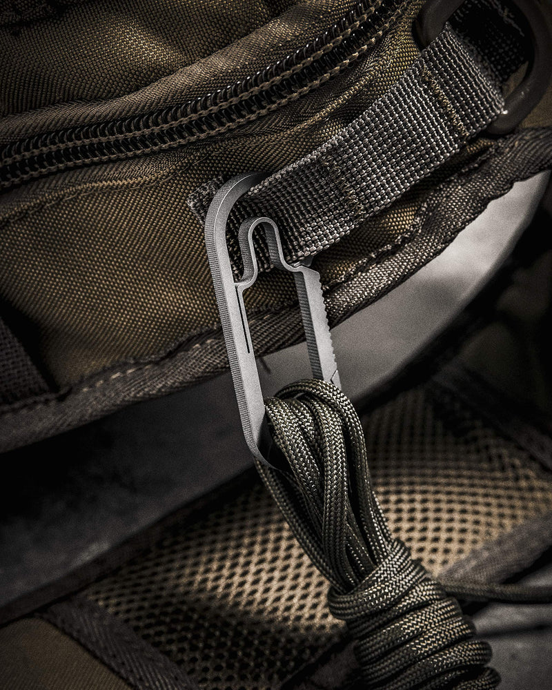 The Baxter Titanium Carabiner Keychain, by MØTH | Ultralight Everyday Carry Anti-Lost I Heavy Duty Quick Release Clip, Multipurpose for Camping, Hiking, Fishing, Traveling, Key Organizer - BeesActive Australia