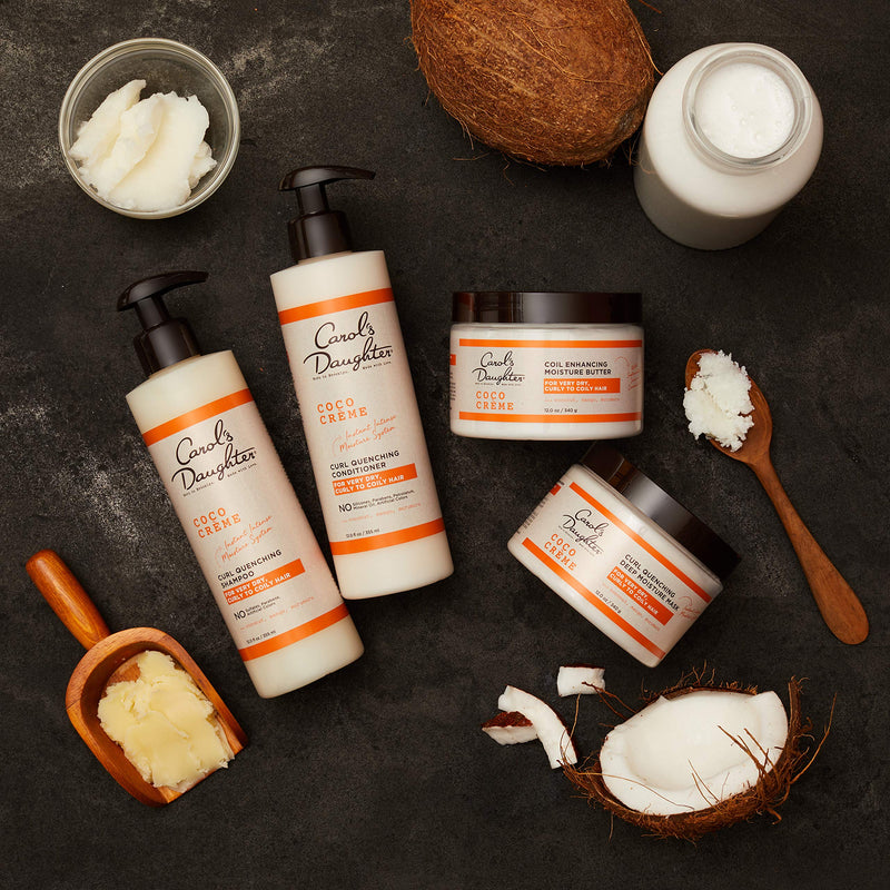 Curly Hair Products by Carol's Daughter, Coco Creme Coil Enhancing Moisture Butter For Very Dry Hair, with Coconut Oil and Mango Butter, Paraben Free and Silicone Free Butter for Curly Hair, 12 Ounce - BeesActive Australia