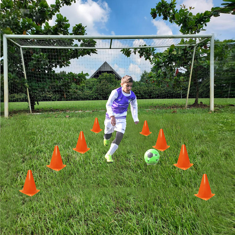 WOWGEEK 7 Inch Plastic Sport Training Traffic Cone 10 Traffic Safety Cones Sign Sport Soccer Football Training Cones Orange - BeesActive Australia