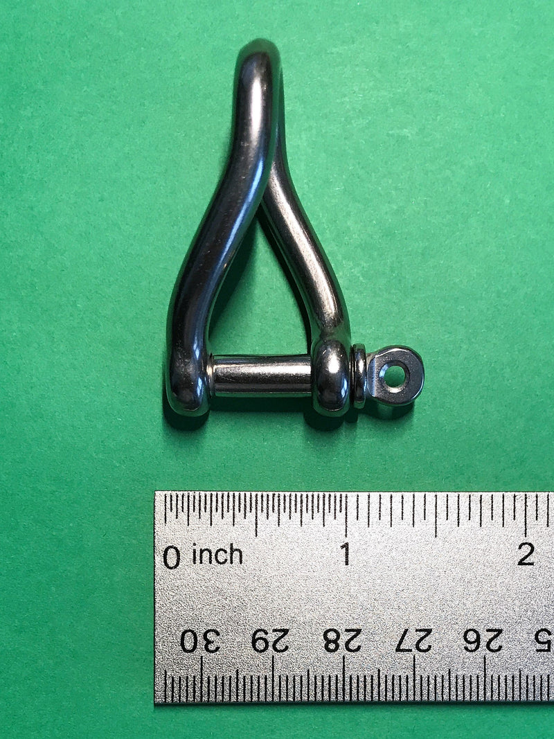 [AUSTRALIA] - Stainless Steel 316 Twist Shackle 1/4" (6mm) Marine Grade 