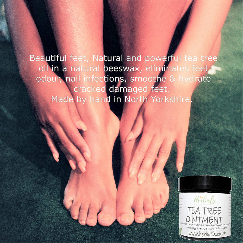 100% Natural Healing Tea Tree Ointment: for nail infections, athletes foot, bad odours and more 60ml - BeesActive Australia