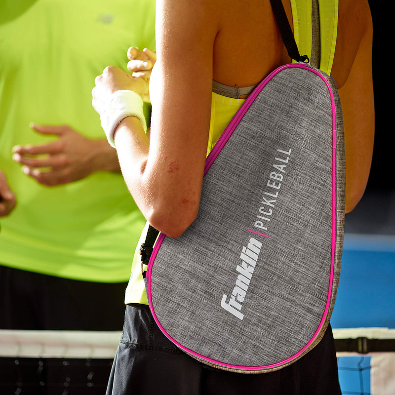 Franklin Pickleball-x Single Paddle Carry Bag - Official Bag of The US Open Gray/Pink - BeesActive Australia