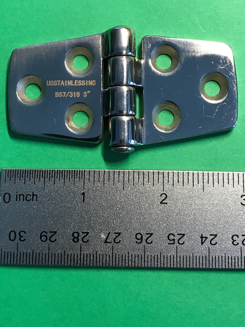 [AUSTRALIA] - 2 Pieces Stainless Steel 316 Hinge 3" Marine Grade 