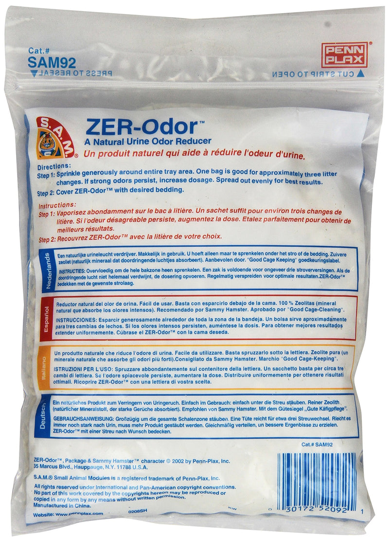 Penn-Plax S.A.M. ZER-Odor Pet Odor Absorber and Deodorizer – Zeolite Crystals Reduces Urine Stench – 1 lb. Bag - BeesActive Australia