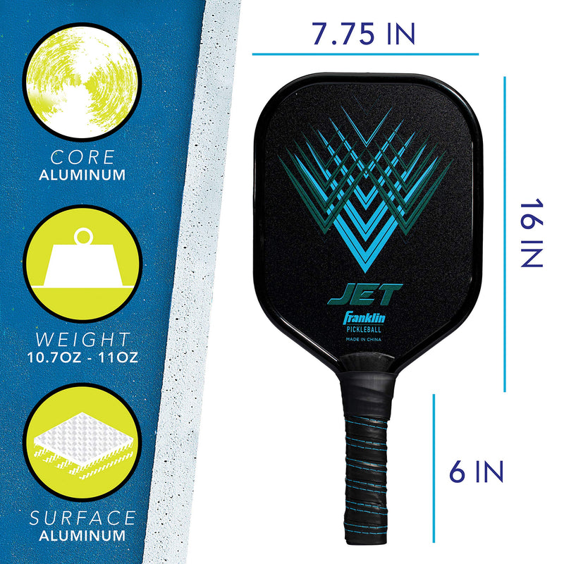 Franklin Sports Pickleball Paddle - Aluminum Pickleball Racket - USA Pickleball (USAPA) Approved Blue - BeesActive Australia