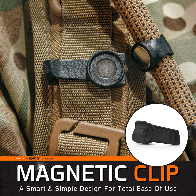 [AUSTRALIA] - Source Tactical Gear Universal Magnetic Tube Holder Clip (Black) 