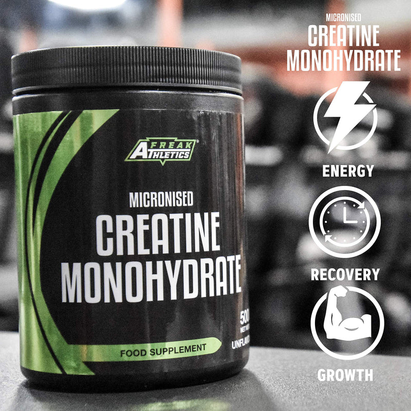 Creatine Monohydrate Powder 500g - Premium Grade Creatine Monohydrate - UK Made - Unflavoured Creatine Powder Scoop Included - BeesActive Australia