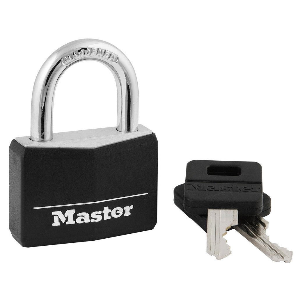 Master Lock 141D Covered Aluminum Keyed Padlock, 1 Pack, Black - BeesActive Australia