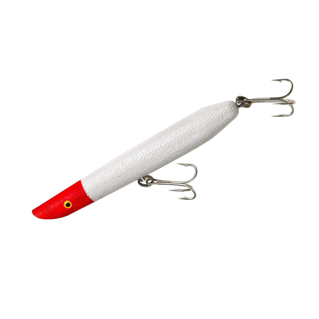 [AUSTRALIA] - Cotton Cordell Pencil Popper Topwater Fishing Lure 7 inch Pearl Red Head 