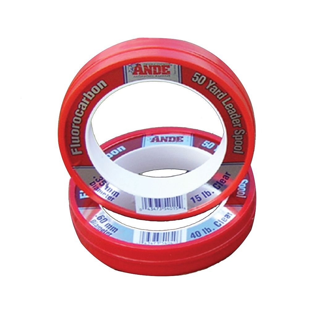 Ande FCW50-50 Clear Fluorocarbon Leader, 50-Yard, 50-Pound - BeesActive Australia