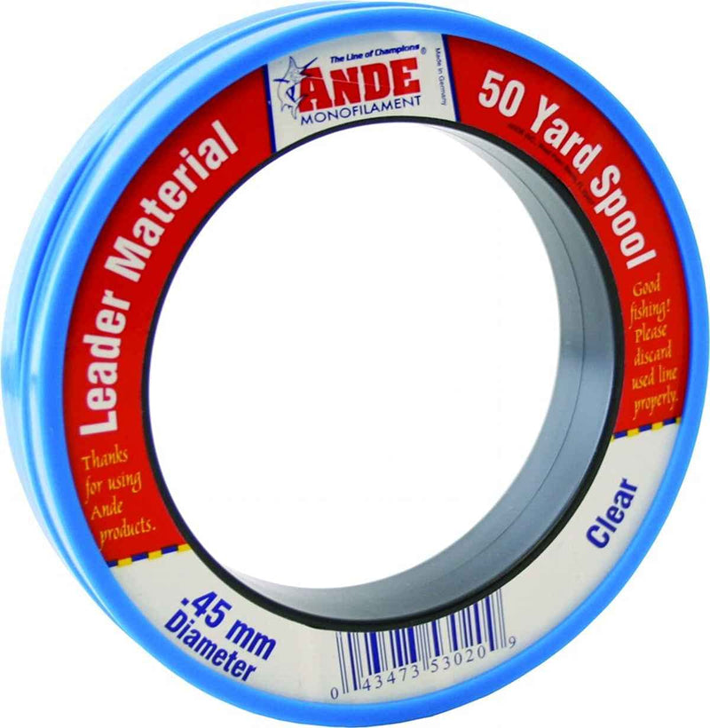 ANDE FCW50-12 Fluorocarbon Leader Material, 50-Yard Spool, 12-Pound Test, Clear Finish - BeesActive Australia