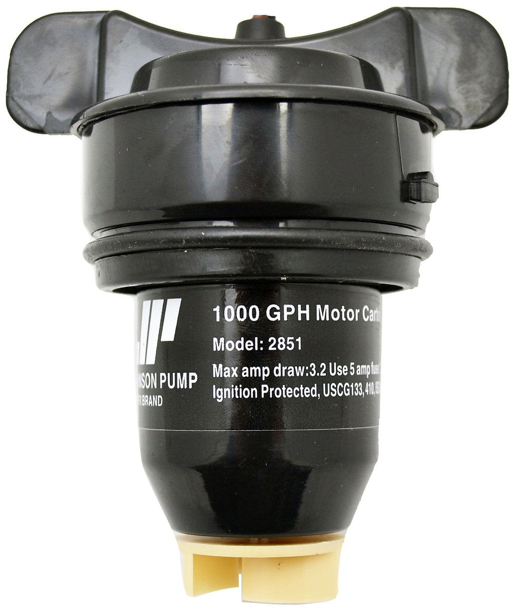 Johnson Pump of America 28512 Marine Pump Cartridge for 1000 GPH Motor, Black - BeesActive Australia