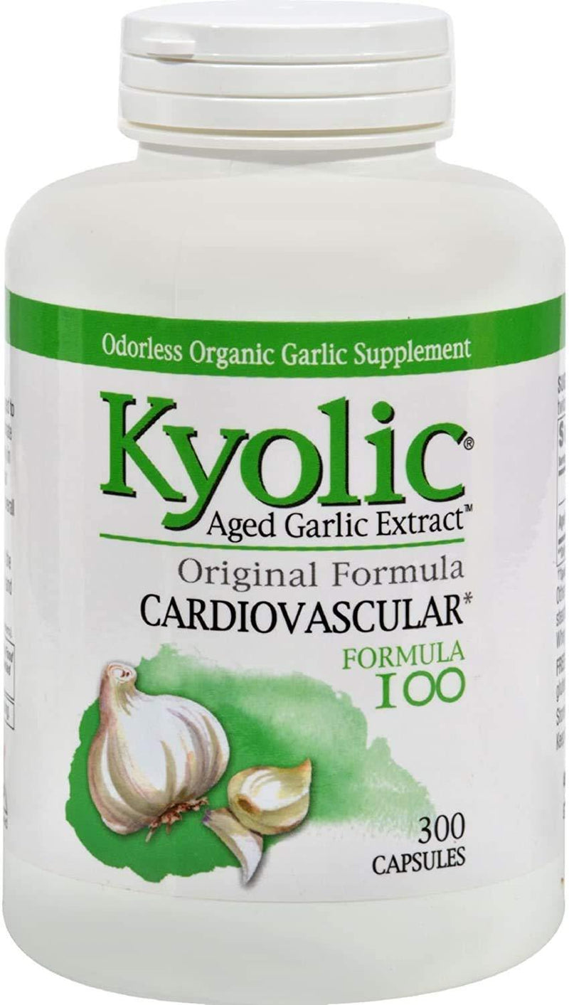 Kyolic Garlic Formula 100 Original Cardiovascular Formula (300 Capsules) 300 Count (Pack of 1) - BeesActive Australia
