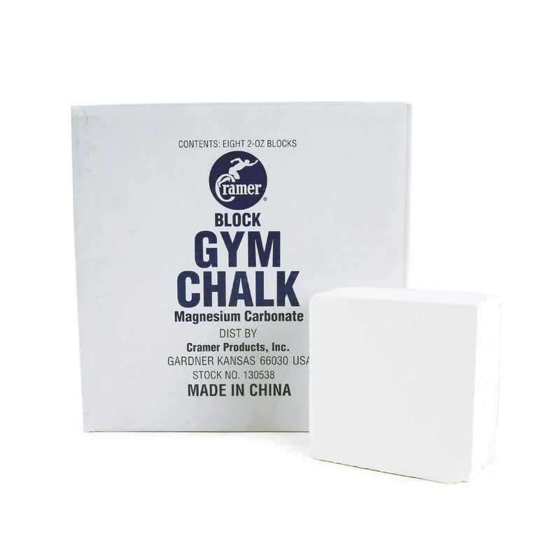 Cramer Block Chalk & Liquid Gym Chalk, Magnesium Carbonate for Better Grip in Gymnastics, Weightlifting, Power Lifting, Pole Fitness, & Rock Climbing 1 Pound - BeesActive Australia