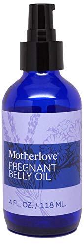 Motherlove Pregnant Belly Oil (4oz) Prevent Stretch Marks During Pregnancy & Soothe Itchy Skin—Herb-Infused Vegan Moisturizer w/Lavender—Organic Herbs, Non-GMO, Cruelty-Free 4 Fl Oz (Pack of 1) Standard Packaging - BeesActive Australia