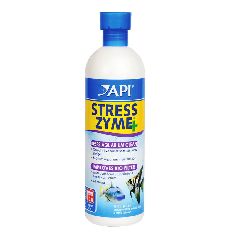 API Stress Zyme Bacterial Cleaner, Freshwater and Saltwater Aquarium Water Cleaning Solution 16 oz - BeesActive Australia