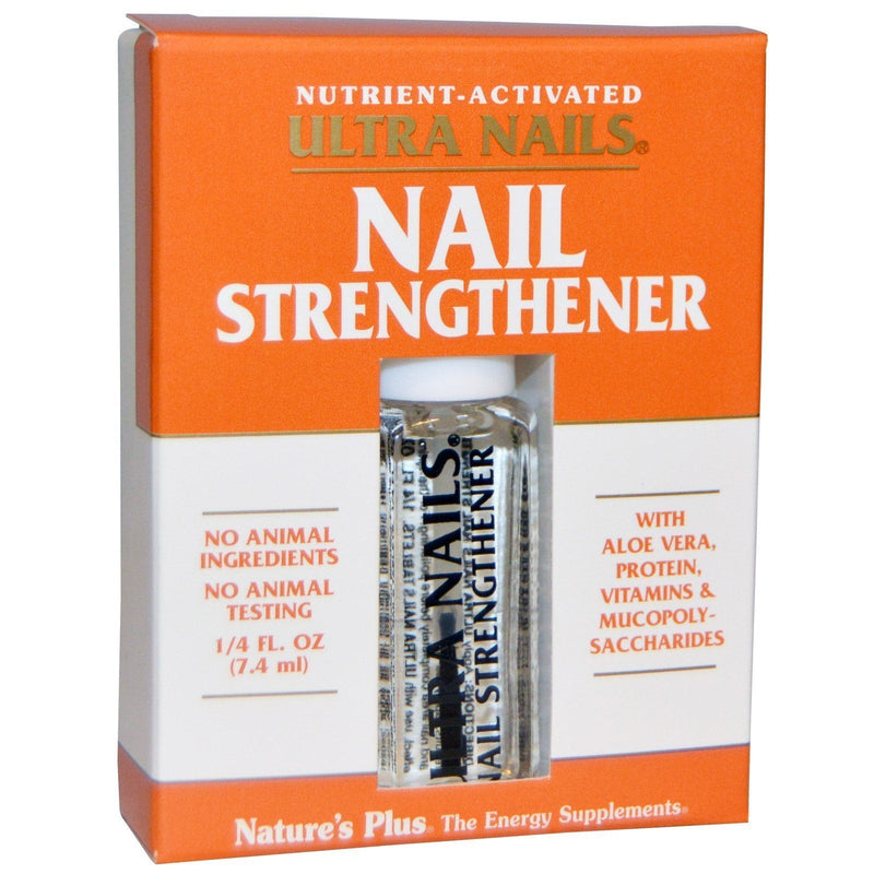 NaturesPlus Ultra Nails Nutrient-Activated Strengthener - .25 fl oz - Naturally Strengthens Nails & Cuticles - Conditions Nails with Aloe, Calendula, Vitamins & Protein - Formaldehyde Free, Vegan - BeesActive Australia