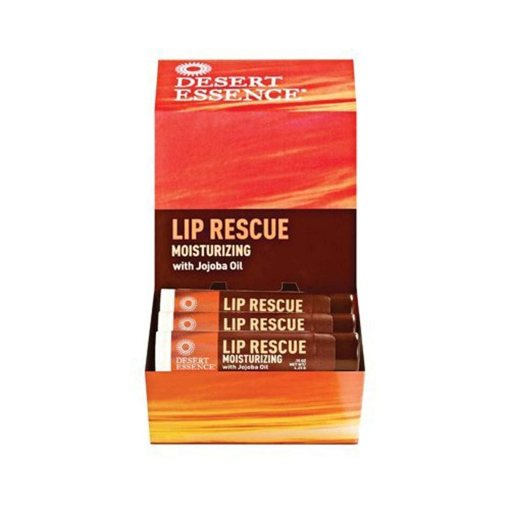 Desert Essence Lip Rescue Display Case, Jojoba and Aloe, 0.15 Ounce - BeesActive Australia