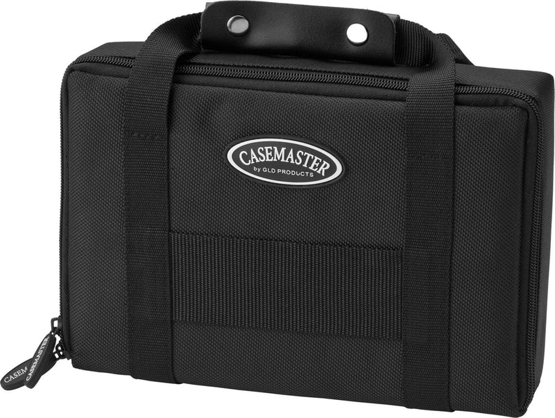 [AUSTRALIA] - Casemaster by GLD Products Classic Nylon Dart Carrying Case for Steel and Soft Tip Darts, Holds 12 Darts Numerous Other Accessories via Generous Storage Pockets, Tubes and Boxes, Black 