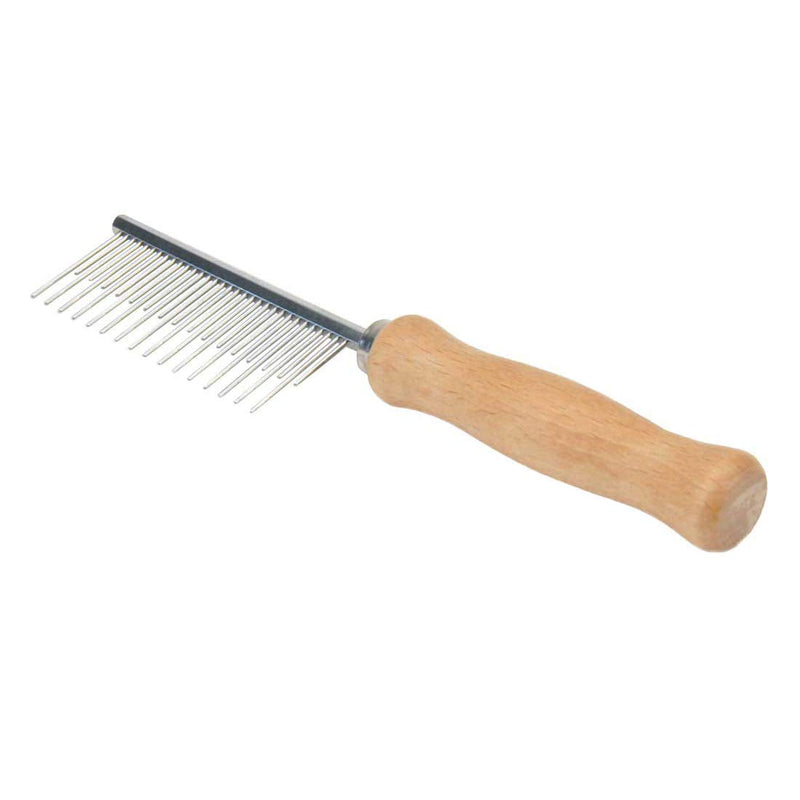 Safari by Coastal Shedding Comb with Wooden Handle & Rounded Teeth for Complete Grooming of Either Longhaired Or Shorthaired Dogs - BeesActive Australia