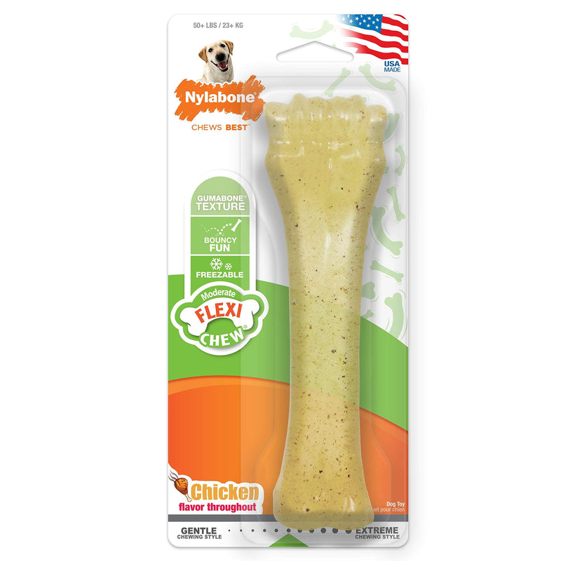 Nylabone Flex Moderate Chew Dog Toy Chicken X-Large/Souper (1 Count) X-Large/Souper (1 Count) - BeesActive Australia