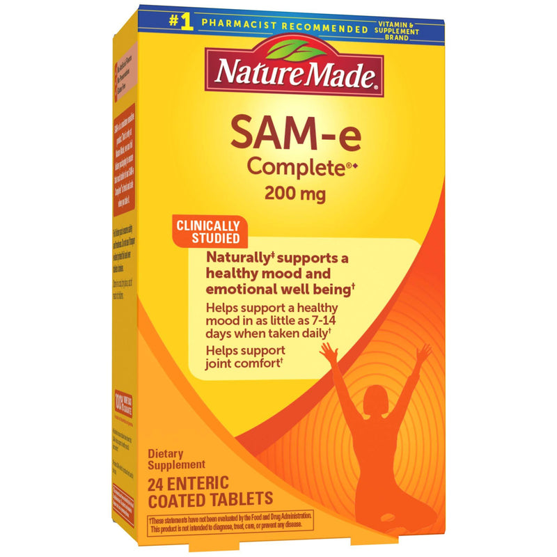 Nature Made SAM-e Complete 200 mg Tablets, 24 Count for Supporting a Healthy Mood 24 Count (Pack of 1) - BeesActive Australia