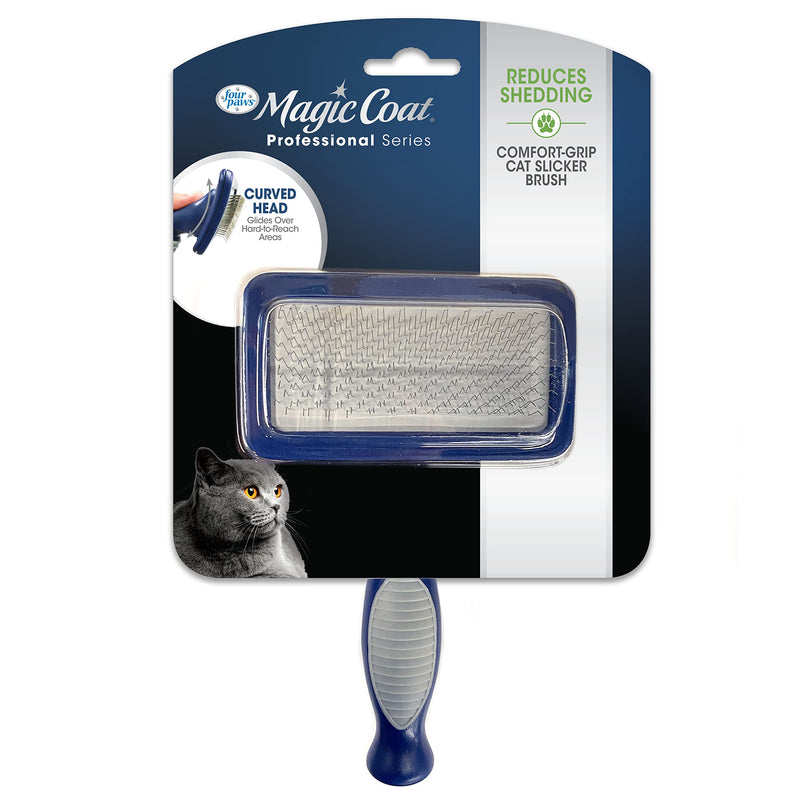 Four Paws Magic Coat Professional Series Comfort-Grip Cat Slicker Brush - BeesActive Australia