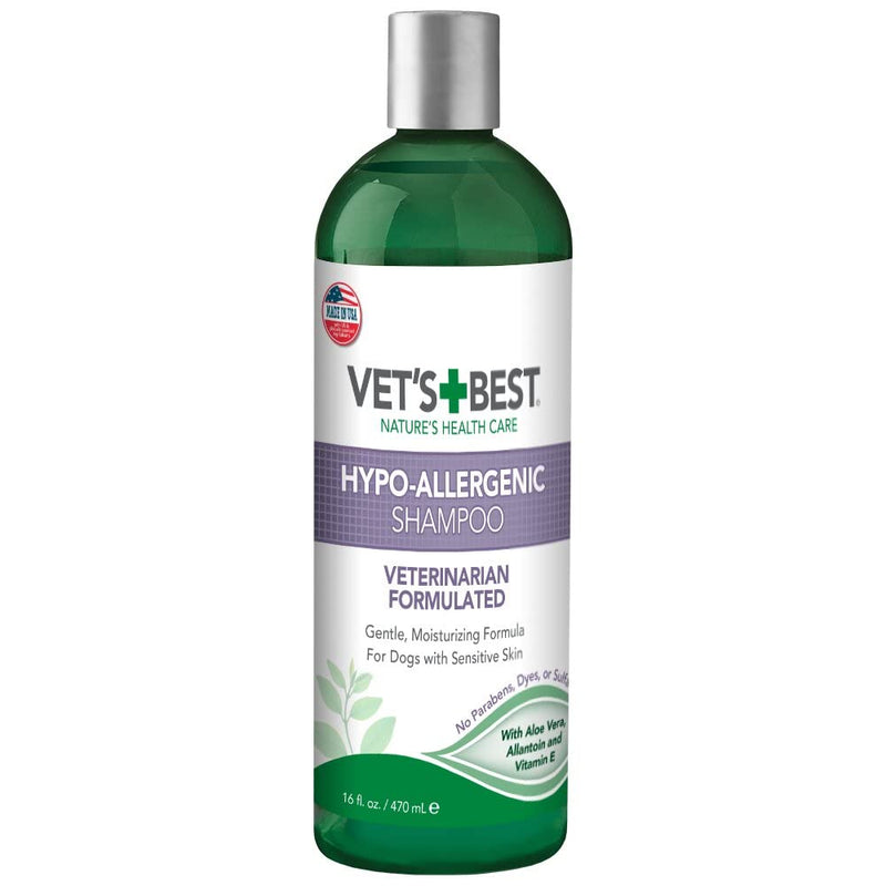 Vet's Best Hypo-Allergenic Shampoo for Dogs | Dog Shampoo for Sensitive Skin | Relieves Discomfort from Dry, Itchy Skin | Cleans, Moisturizes, and Conditions Skin and Coat - BeesActive Australia