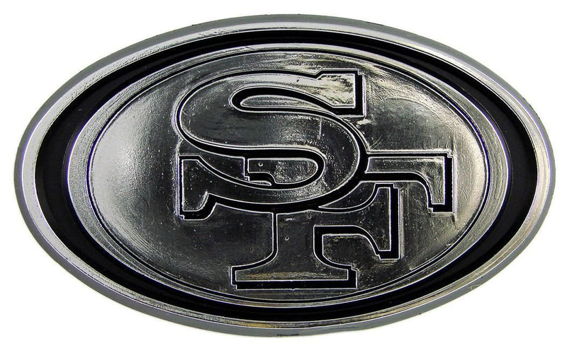 NFL San Francisco 49ers Chrome Automobile Emblem - BeesActive Australia