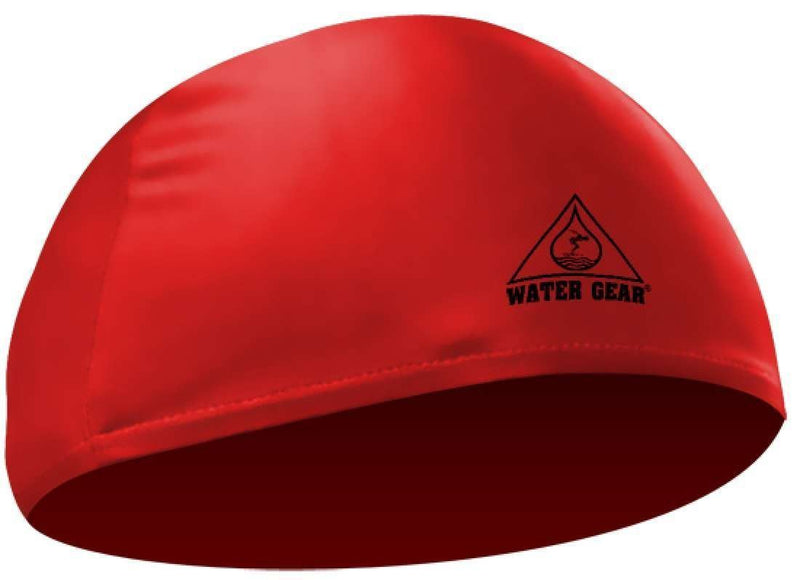 [AUSTRALIA] - Water Gear Lycra Swim Cap, Red 