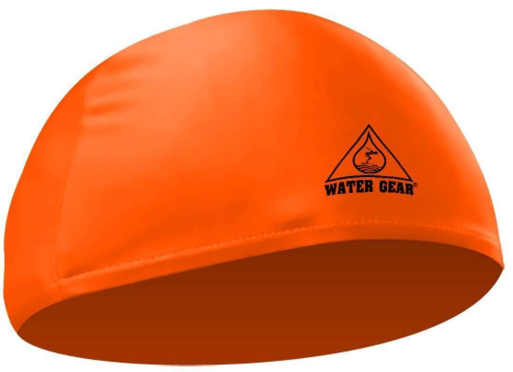 [AUSTRALIA] - Water Gear Lycra Bathing Cap - Neon Orange 