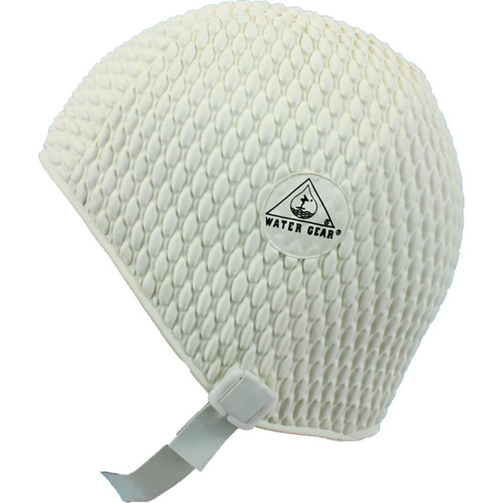 [AUSTRALIA] - Water Gear Natural Rubber Swim Bubble Cap, White. Large 