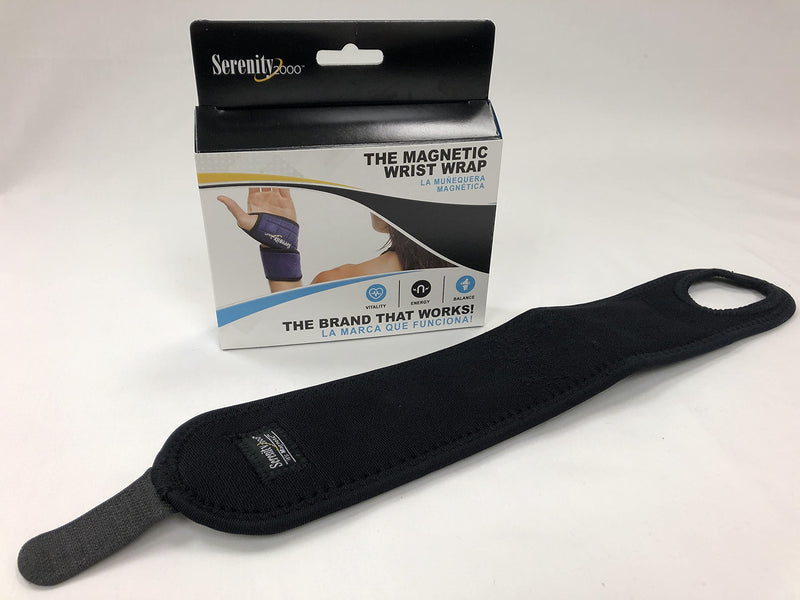 Serenity2000 Magnetic Therapy Wrist Support Wrap with Thumb Loop for Pain and Inflammation - Contains 13 Magnets, 400 Gauss Per Magnet - BeesActive Australia