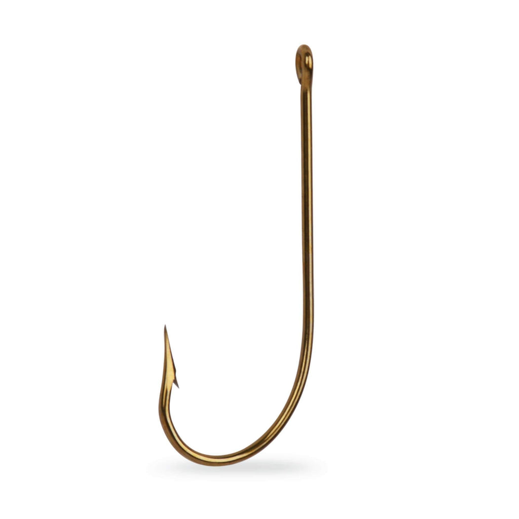 [AUSTRALIA] - Mustad 3366 Classic Sproat Large Ring Hook (100-Pack) Size 6 Bronze 
