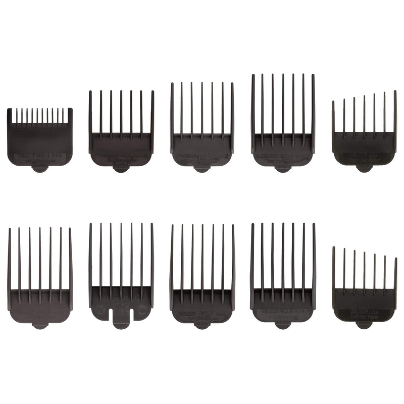 Wahl Professional Animal Attachment Guide Comb 10-Pack Grooming Set (Fits only with Wahl's Show Pro Plus, Iron Horse, Pro Ion, U-Clip, & Deluxe U-Clip Clippers) (#3173-500) - BeesActive Australia