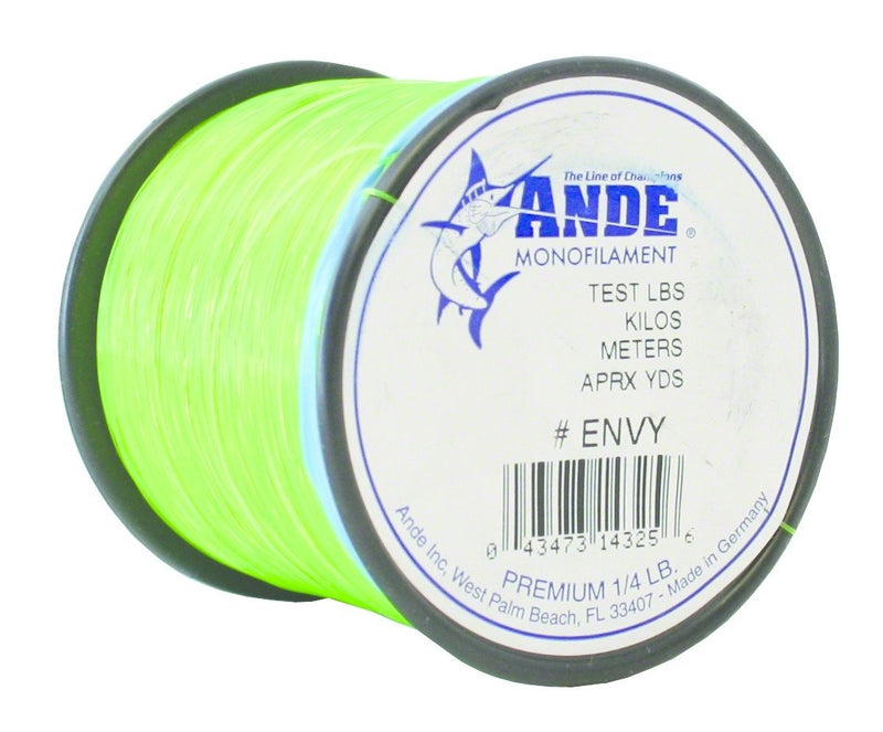 ANDE A14-40GE Premium Monofilament, 1/4-Pound Spool, 40-Pound Test, Bright Green Finish - BeesActive Australia