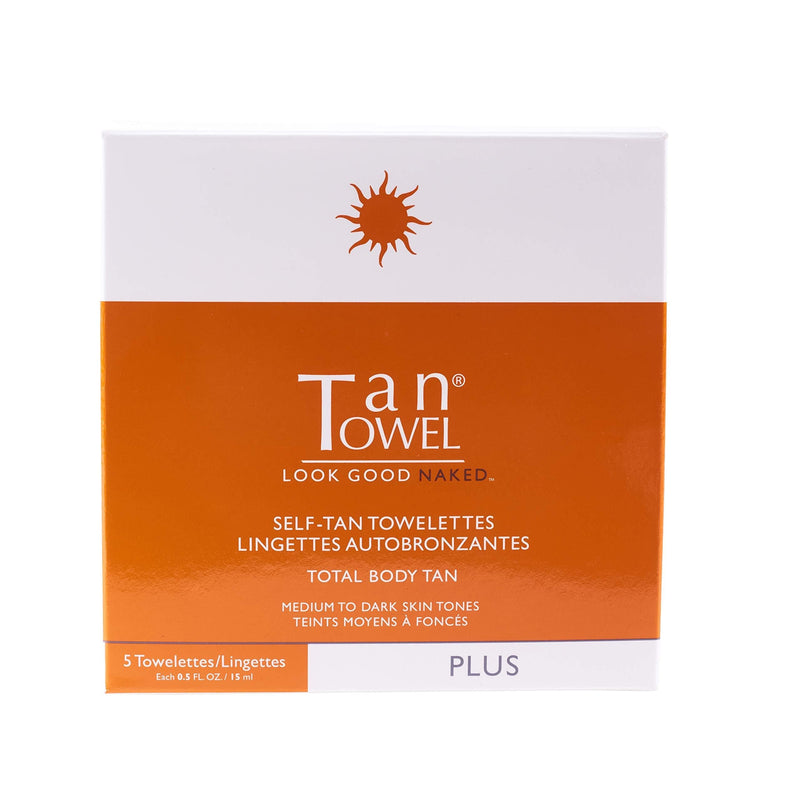 Tan Towel Plus Self-Tan Towelette, Full Body, 5 Count - BeesActive Australia
