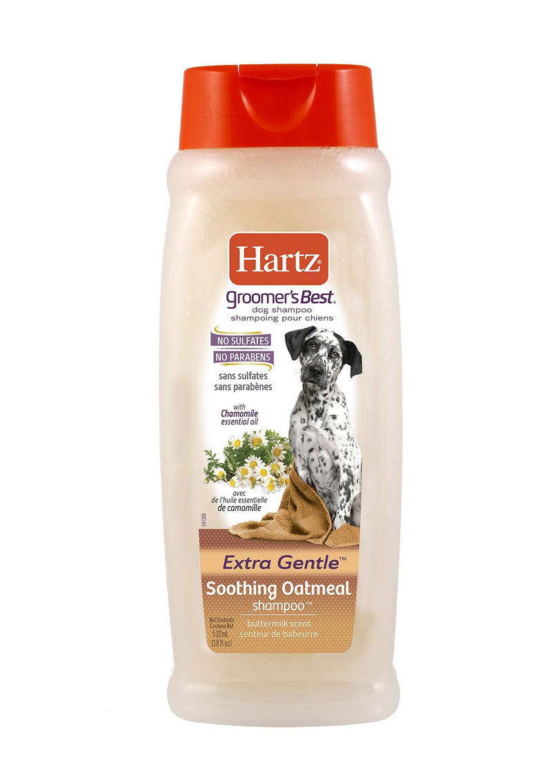 Hartz Groomer's Best Dog Shampoo For All Pet Washing Needs and All Life Stages OATMEAL 18 oz - BeesActive Australia
