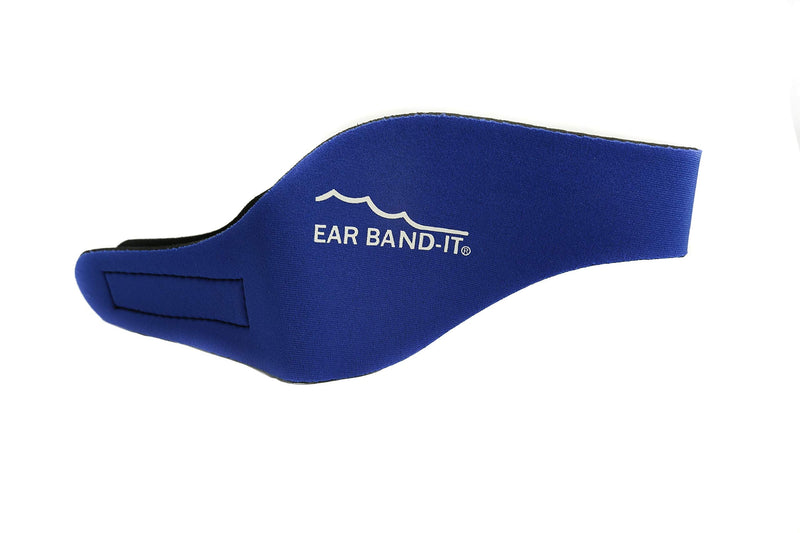 Ear Band-It Swimming Headband - Invented by Physician - Hold Ear Plugs in - The Original Swimmer's Headband - Doctor Recommended - Secure Earplugs Medium (ages 2 to 8yrs) Blue - BeesActive Australia
